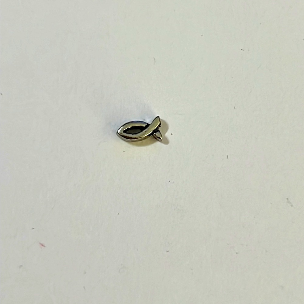 Origami Owl fish charm living locked retired, Jesus fish, Ichthys